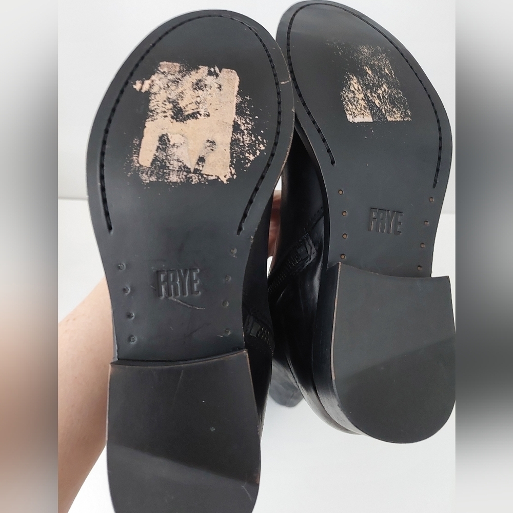 Frye Melissa Black Riding-Style Boots Size 6.5 - Picture 9 of 9
